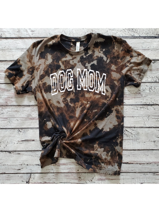 Dog Mom Reverse Dye Tee