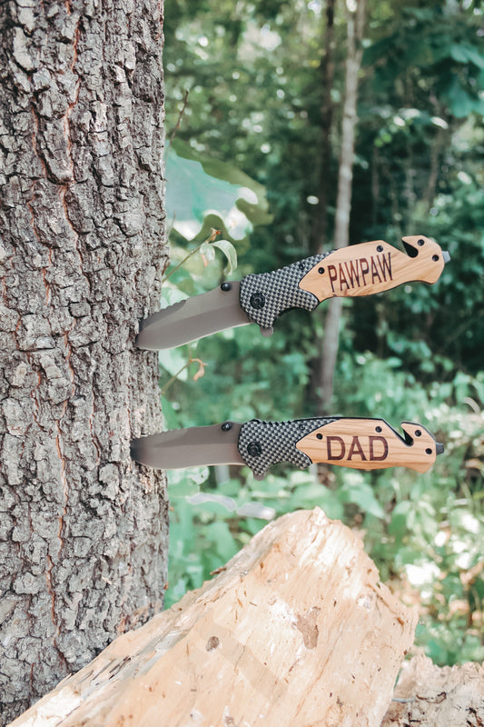 Custom Laser Engraved Knife